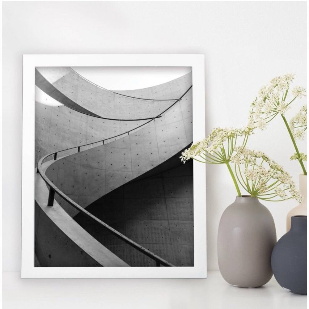 Threshold Set Of 4 Wood Thin Single Picture Frames 8" x 10" White -new